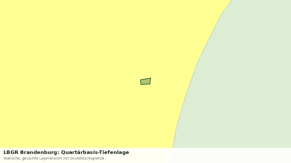 Statische Kartenansicht: LBGR Brandenburg: Quartärbasis-Tiefenlage