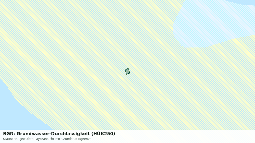 Statische Kartenansicht: BGR: Grundwasser-Durchlässigkeit (HÜK250)