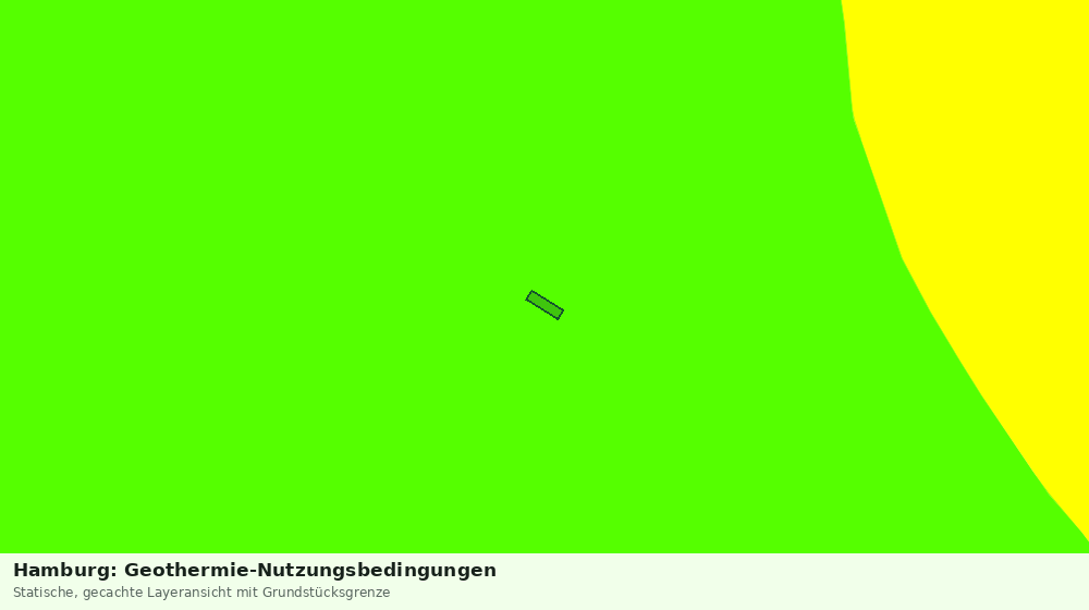 Statische Kartenansicht: Hamburg: Geothermie-Nutzungsbedingungen
