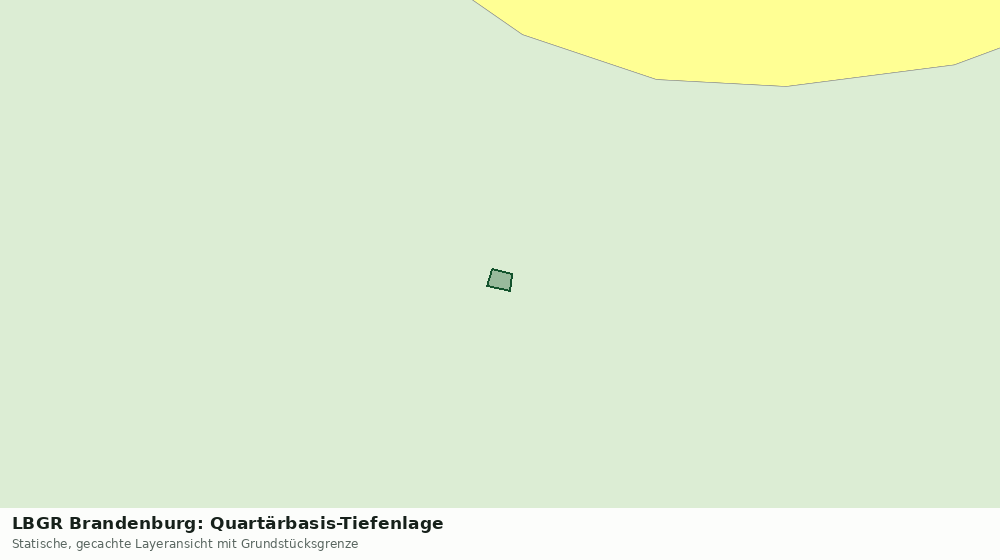 Statische Kartenansicht: LBGR Brandenburg: Quartärbasis-Tiefenlage