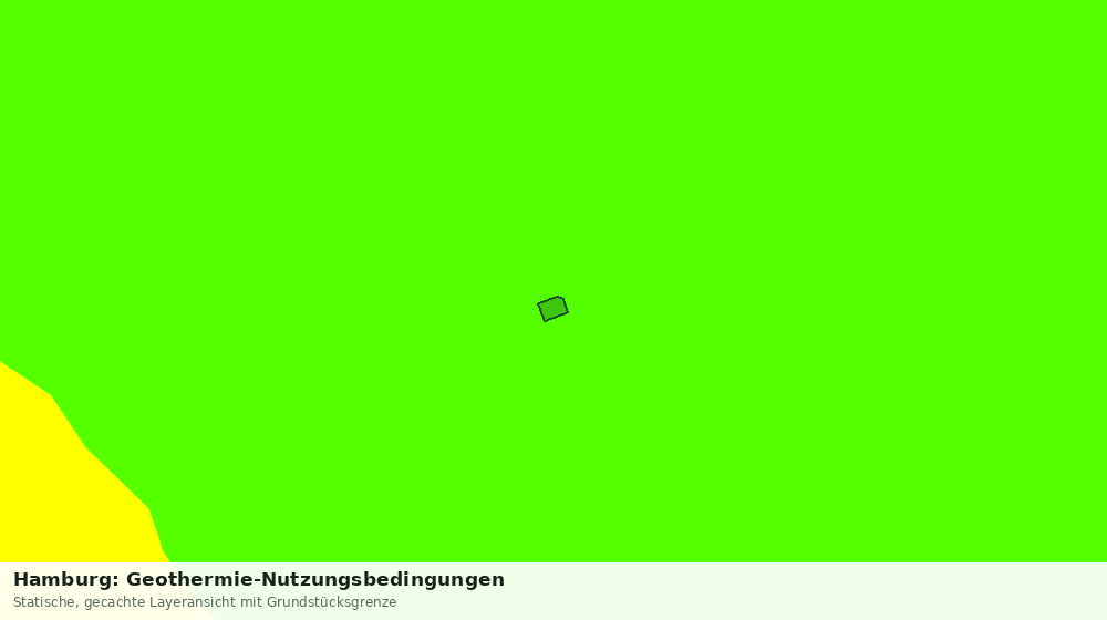 Statische Kartenansicht: Hamburg: Geothermie-Nutzungsbedingungen