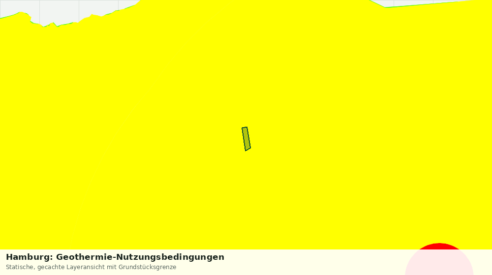 Statische Kartenansicht: Hamburg: Geothermie-Nutzungsbedingungen
