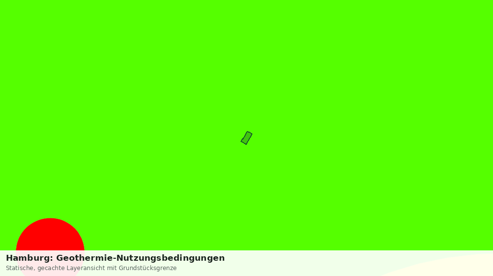 Statische Kartenansicht: Hamburg: Geothermie-Nutzungsbedingungen