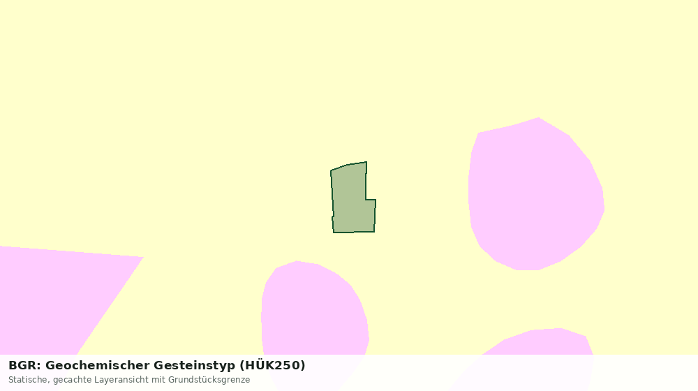 Statische Kartenansicht: BGR: Geochemischer Gesteinstyp (HÜK250)
