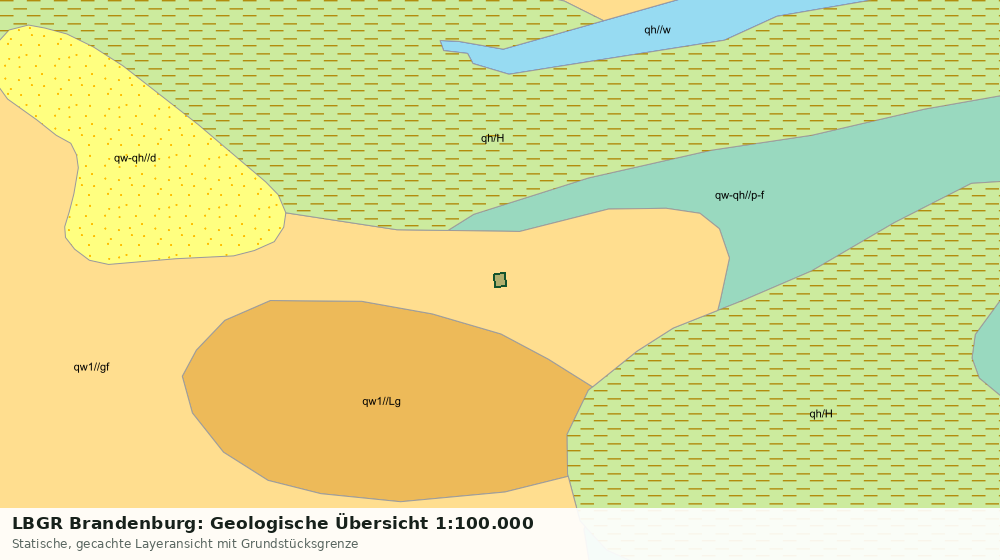 Statische Kartenansicht: LBGR Brandenburg: Geologische Übersicht 1:100.000
