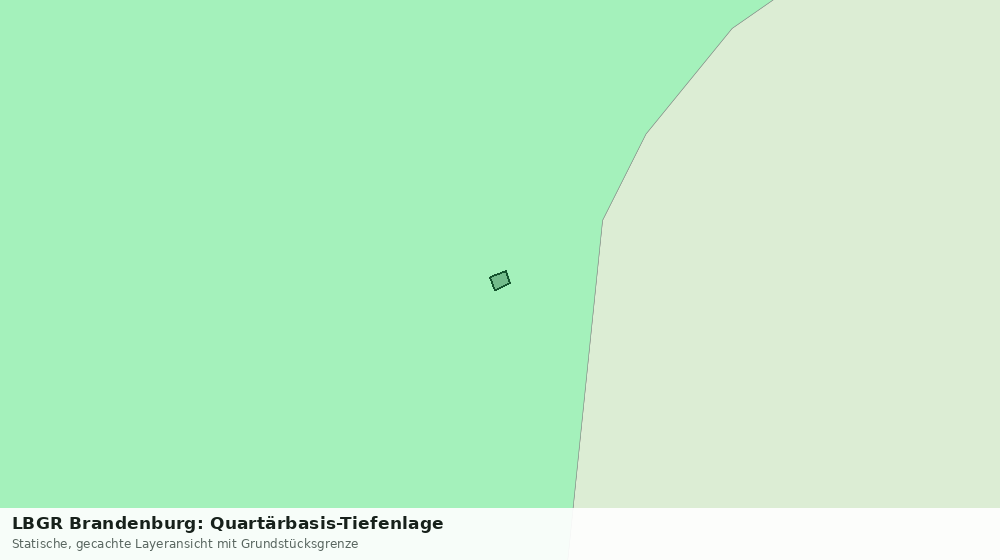 Statische Kartenansicht: LBGR Brandenburg: Quartärbasis-Tiefenlage