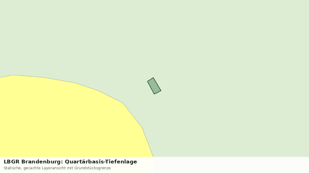 Statische Kartenansicht: LBGR Brandenburg: Quartärbasis-Tiefenlage