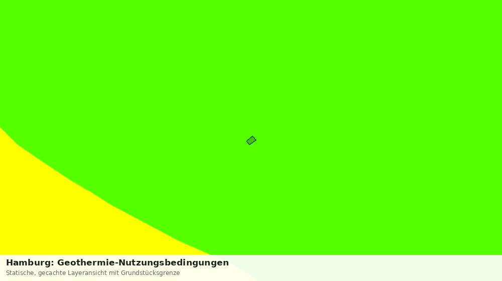 Statische Kartenansicht: Hamburg: Geothermie-Nutzungsbedingungen