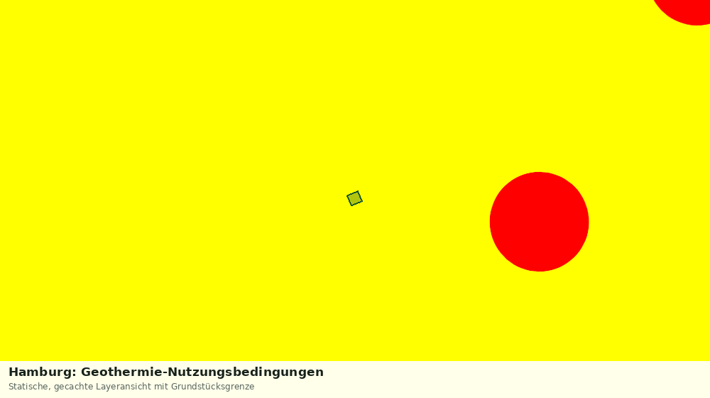 Statische Kartenansicht: Hamburg: Geothermie-Nutzungsbedingungen
