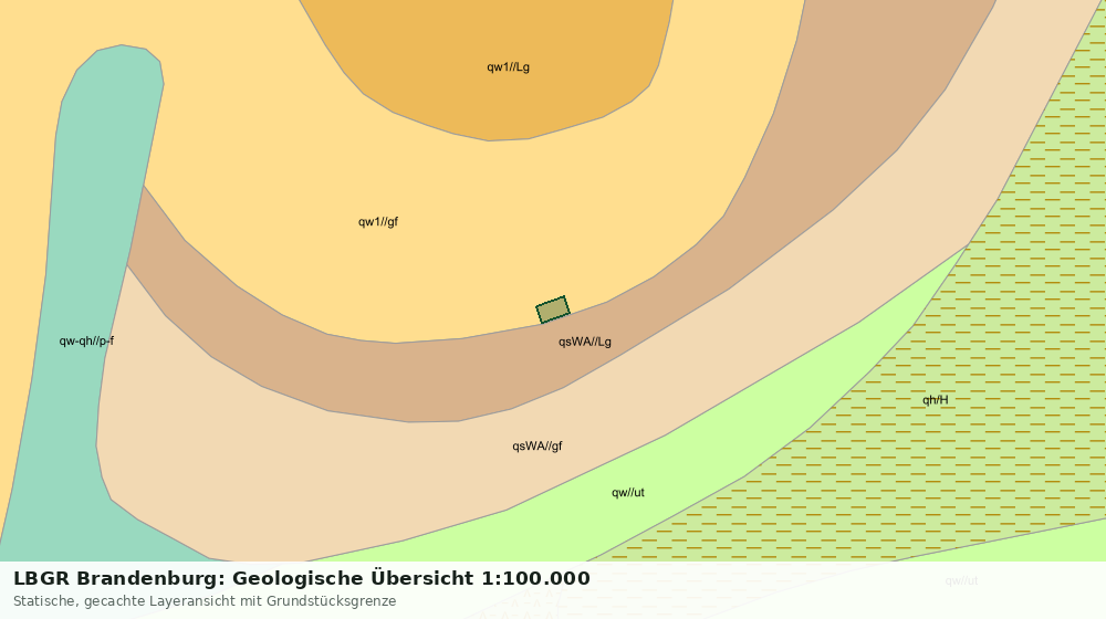 Statische Kartenansicht: LBGR Brandenburg: Geologische Übersicht 1:100.000