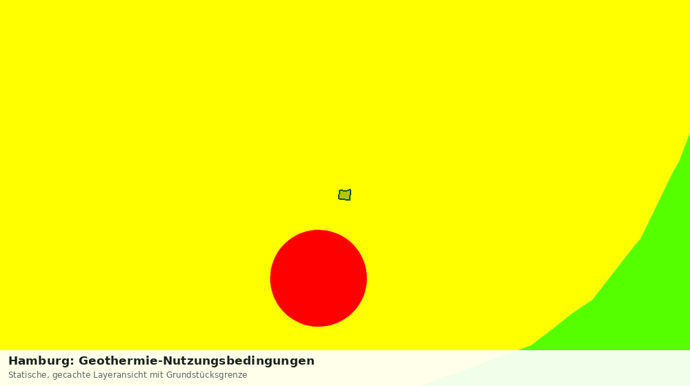 Statische Kartenansicht: Hamburg: Geothermie-Nutzungsbedingungen