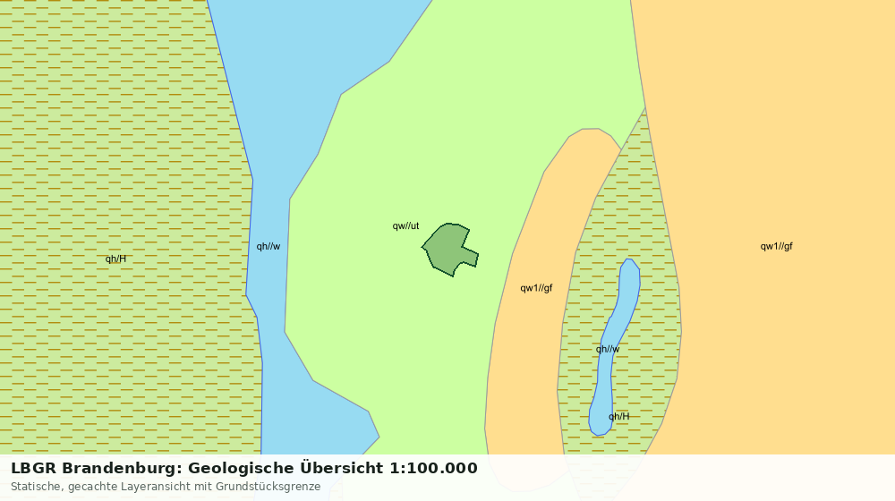Statische Kartenansicht: LBGR Brandenburg: Geologische Übersicht 1:100.000