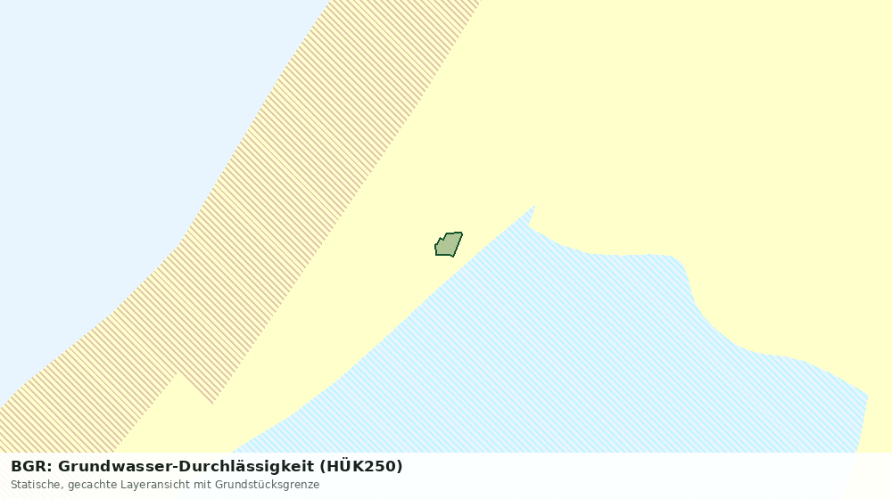 Statische Kartenansicht: BGR: Grundwasser-Durchlässigkeit (HÜK250)