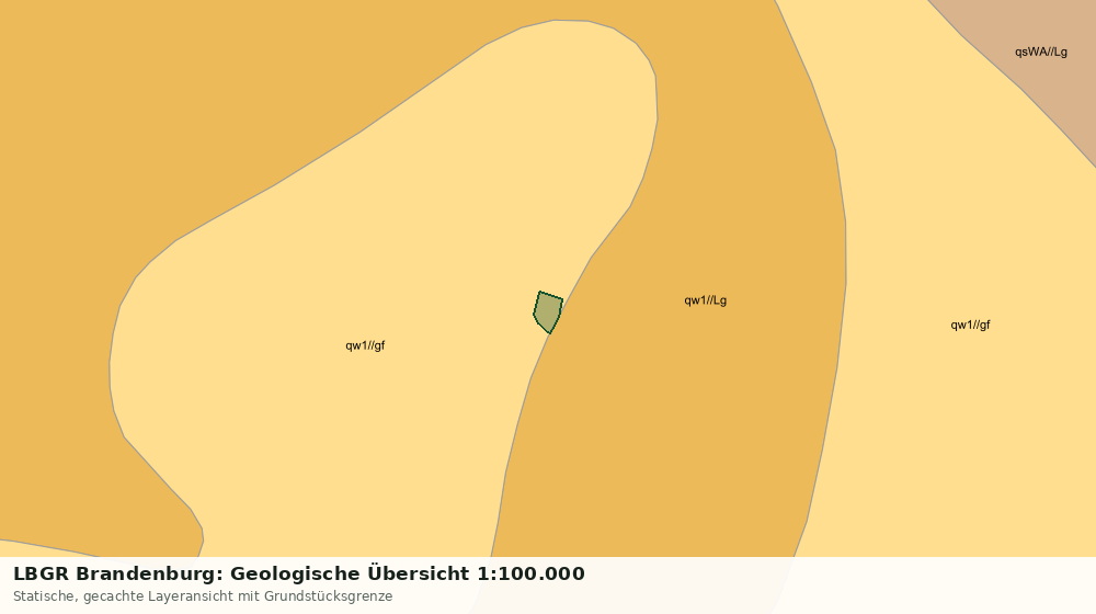 Statische Kartenansicht: LBGR Brandenburg: Geologische Übersicht 1:100.000