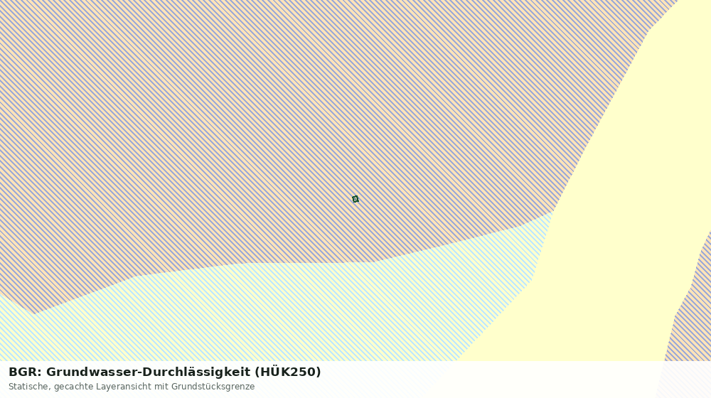 Statische Kartenansicht: BGR: Grundwasser-Durchlässigkeit (HÜK250)