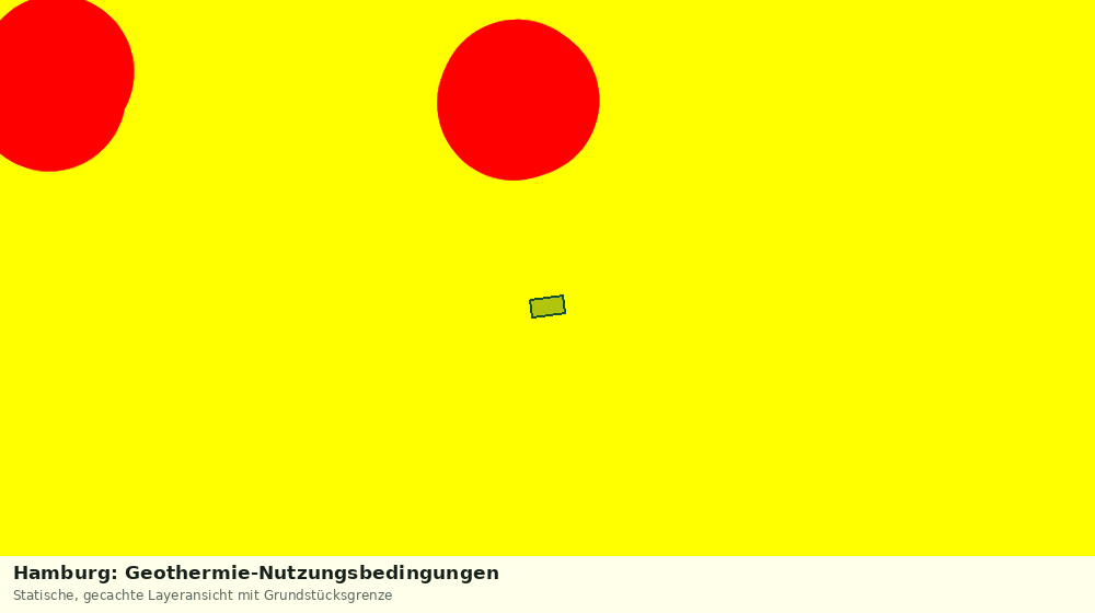Statische Kartenansicht: Hamburg: Geothermie-Nutzungsbedingungen