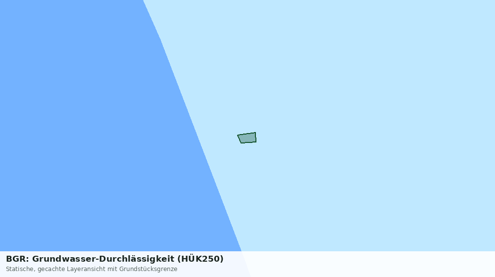 Statische Kartenansicht: BGR: Grundwasser-Durchlässigkeit (HÜK250)