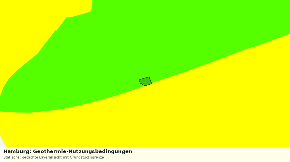Statische Kartenansicht: Hamburg: Geothermie-Nutzungsbedingungen
