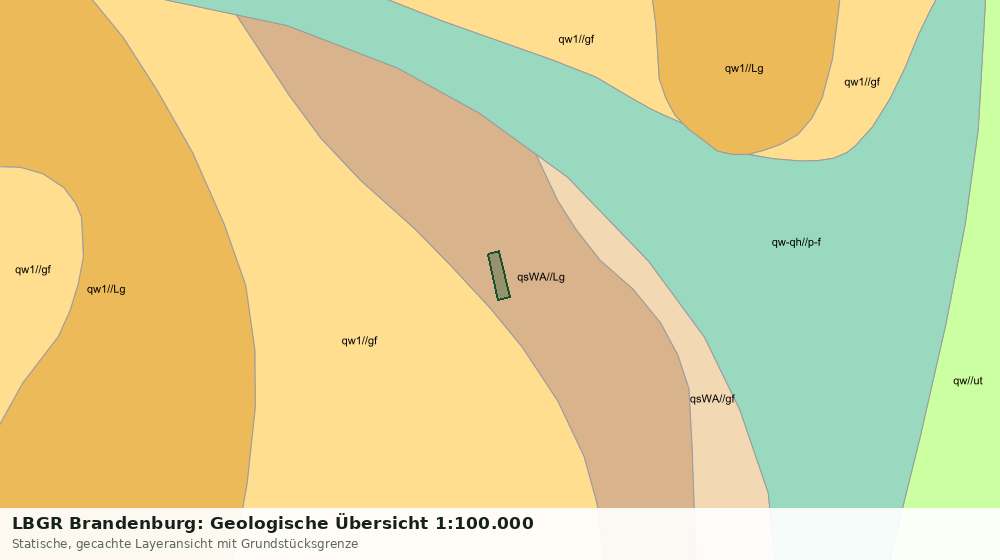 Statische Kartenansicht: LBGR Brandenburg: Geologische Übersicht 1:100.000