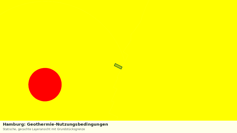 Statische Kartenansicht: Hamburg: Geothermie-Nutzungsbedingungen