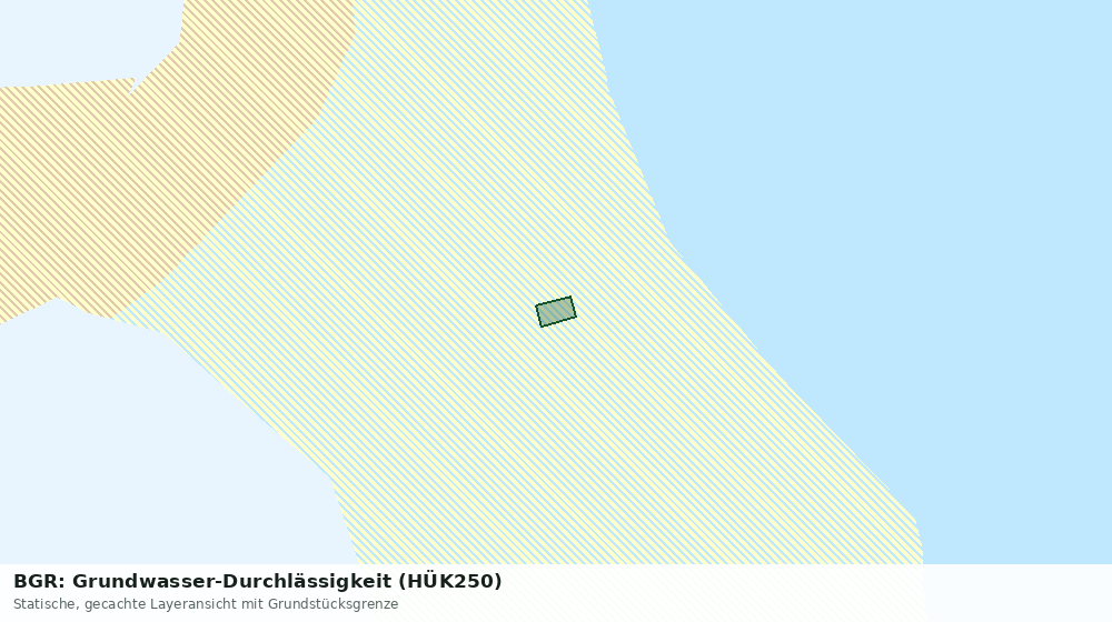 Statische Kartenansicht: BGR: Grundwasser-Durchlässigkeit (HÜK250)