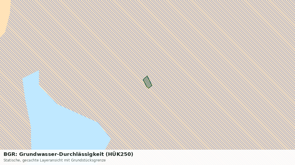 Statische Kartenansicht: BGR: Grundwasser-Durchlässigkeit (HÜK250)
