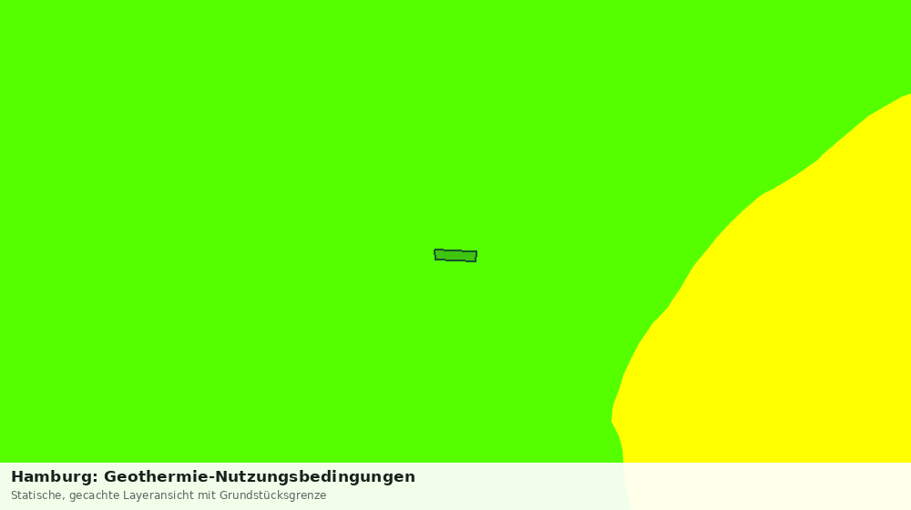 Statische Kartenansicht: Hamburg: Geothermie-Nutzungsbedingungen