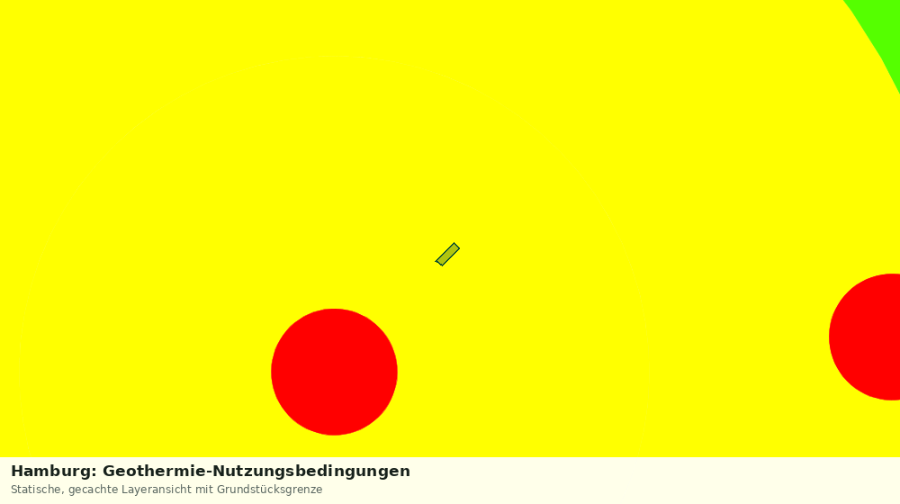 Statische Kartenansicht: Hamburg: Geothermie-Nutzungsbedingungen