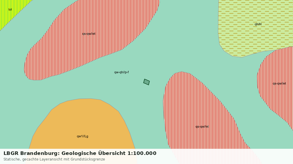 Statische Kartenansicht: LBGR Brandenburg: Geologische Übersicht 1:100.000
