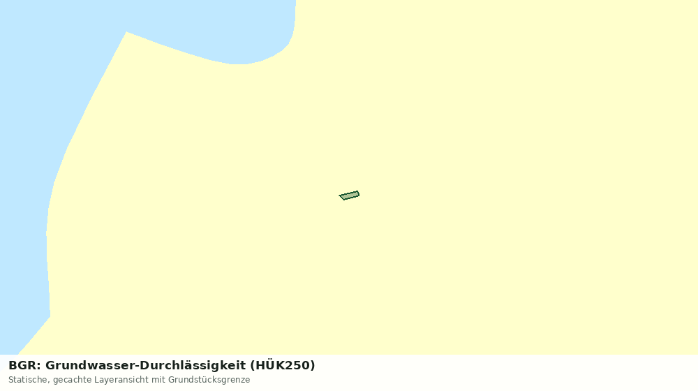 Statische Kartenansicht: BGR: Grundwasser-Durchlässigkeit (HÜK250)