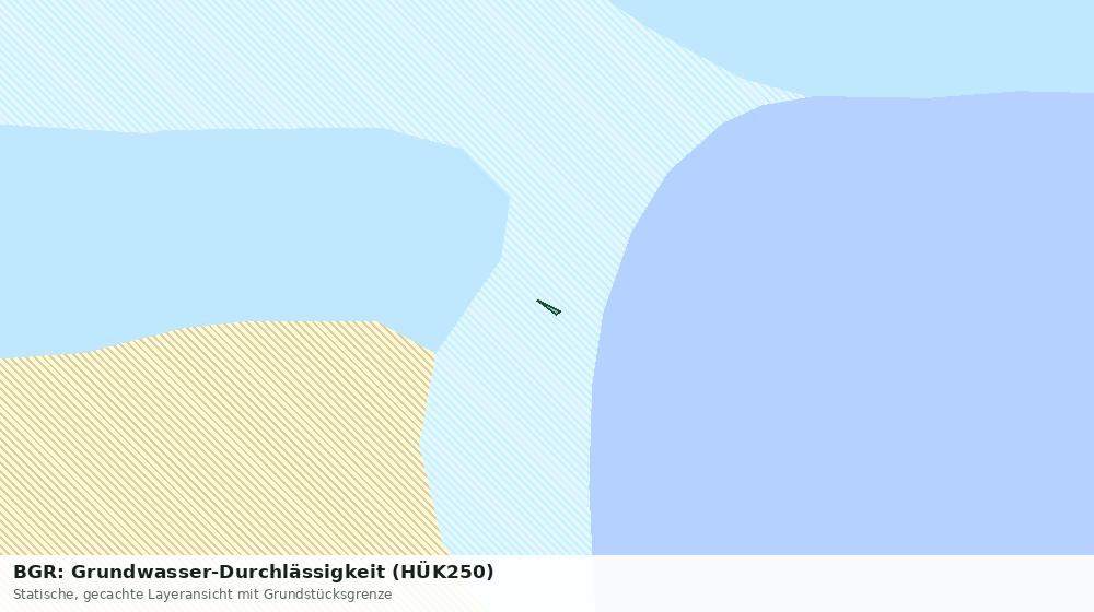 Statische Kartenansicht: BGR: Grundwasser-Durchlässigkeit (HÜK250)