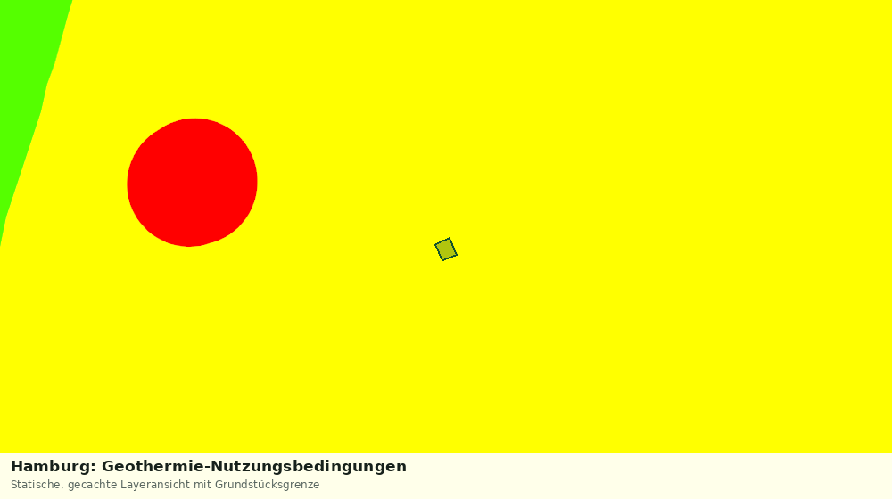Statische Kartenansicht: Hamburg: Geothermie-Nutzungsbedingungen