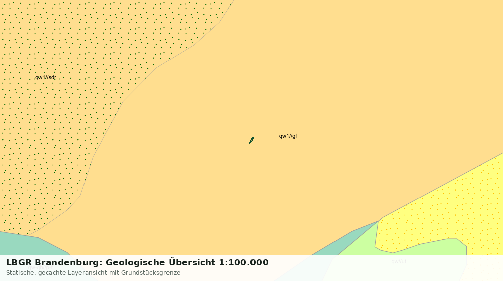 Statische Kartenansicht: LBGR Brandenburg: Geologische Übersicht 1:100.000