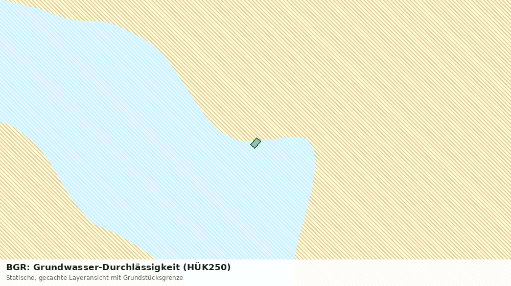 Statische Kartenansicht: BGR: Grundwasser-Durchlässigkeit (HÜK250)