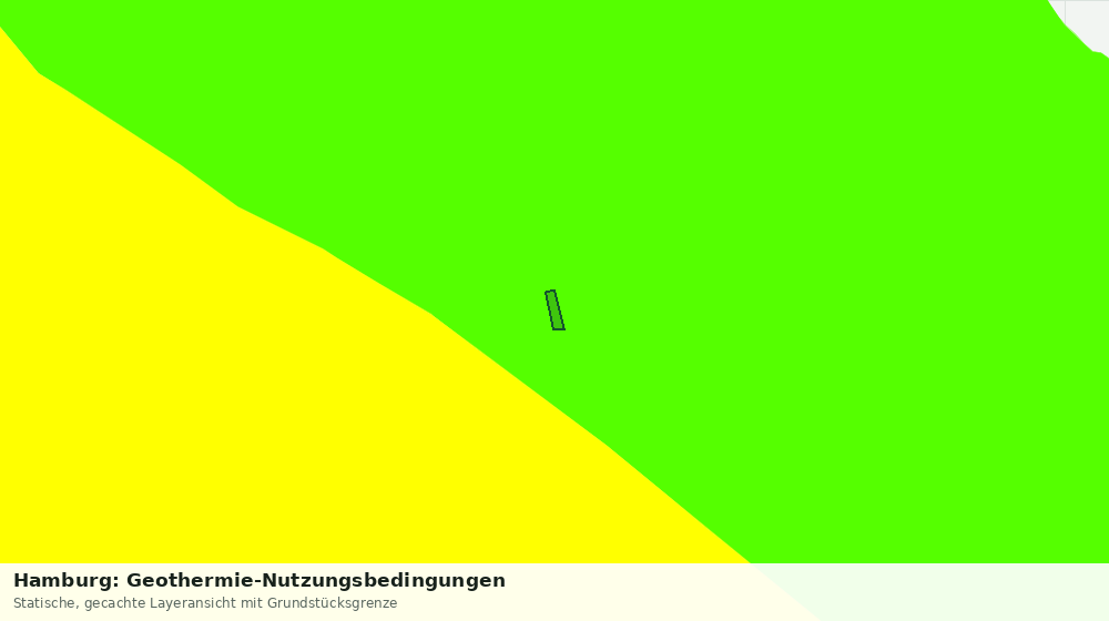Statische Kartenansicht: Hamburg: Geothermie-Nutzungsbedingungen