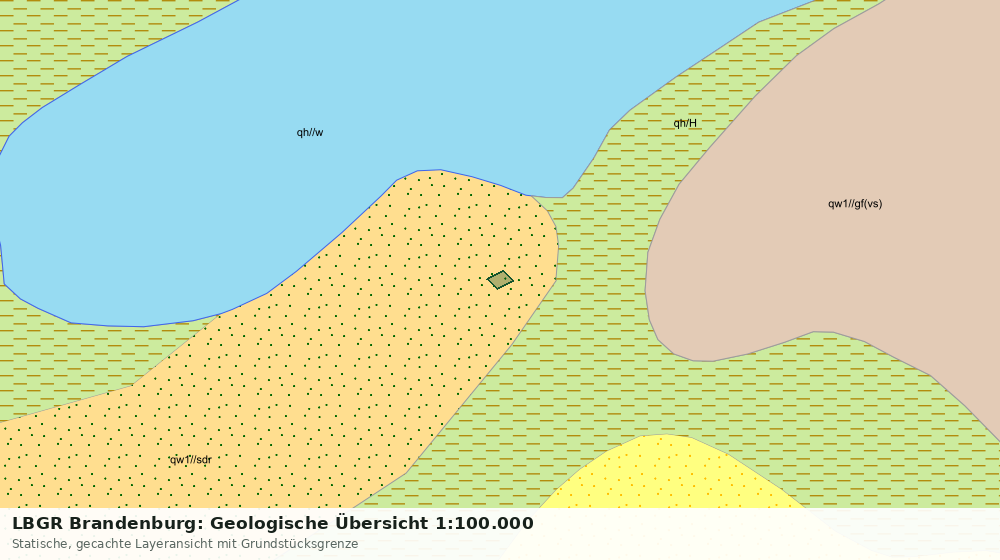 Statische Kartenansicht: LBGR Brandenburg: Geologische Übersicht 1:100.000
