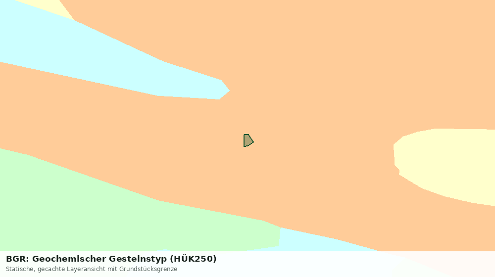Statische Kartenansicht: BGR: Geochemischer Gesteinstyp (HÜK250)