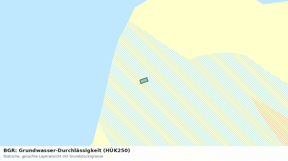 Statische Kartenansicht: BGR: Grundwasser-Durchlässigkeit (HÜK250)