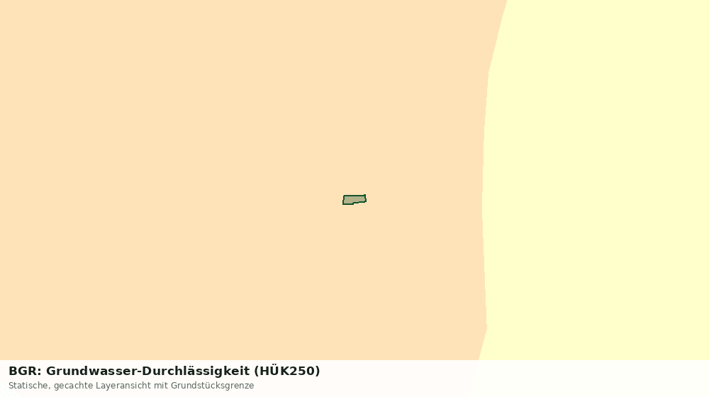 Statische Kartenansicht: BGR: Grundwasser-Durchlässigkeit (HÜK250)