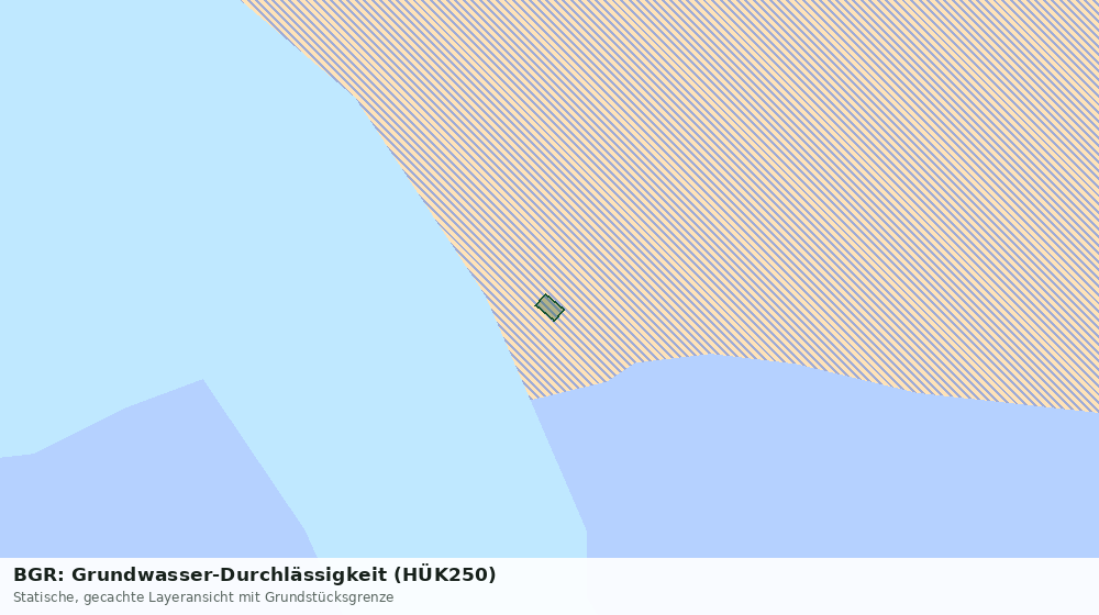 Statische Kartenansicht: BGR: Grundwasser-Durchlässigkeit (HÜK250)