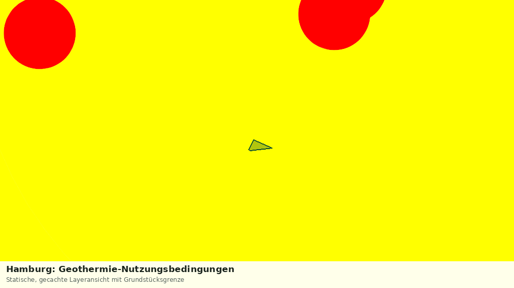 Statische Kartenansicht: Hamburg: Geothermie-Nutzungsbedingungen