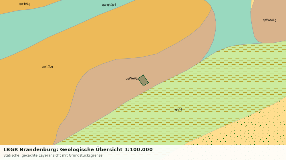 Statische Kartenansicht: LBGR Brandenburg: Geologische Übersicht 1:100.000