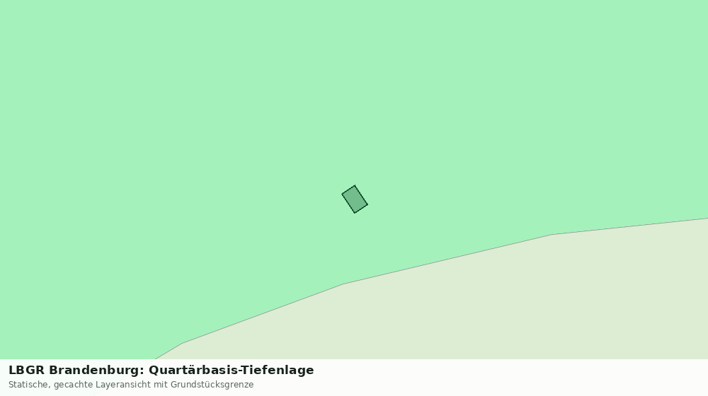 Statische Kartenansicht: LBGR Brandenburg: Quartärbasis-Tiefenlage