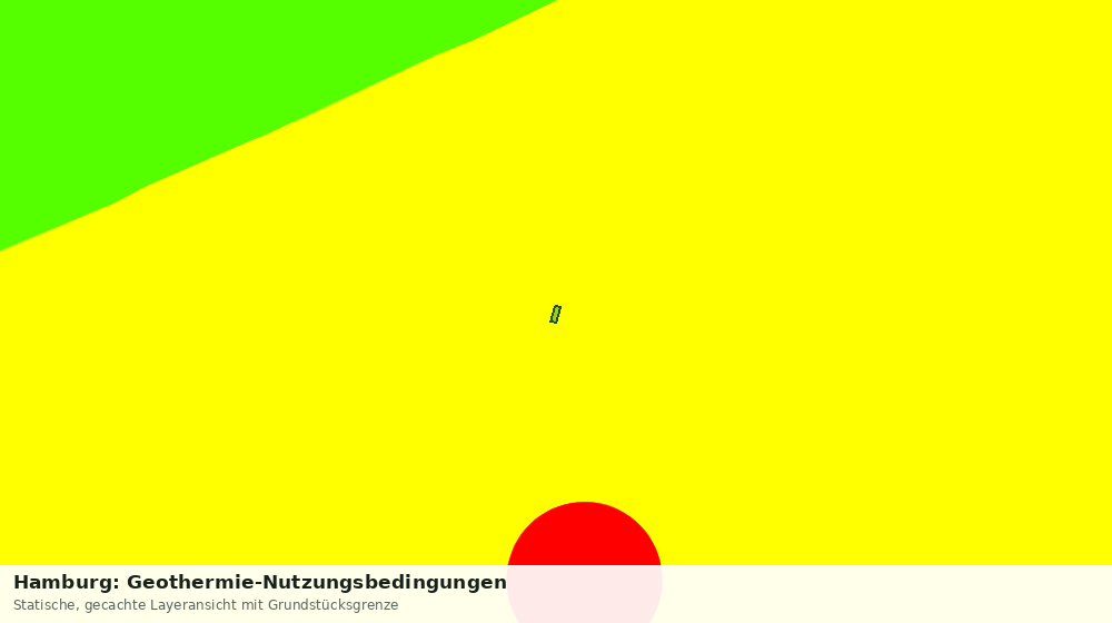 Statische Kartenansicht: Hamburg: Geothermie-Nutzungsbedingungen