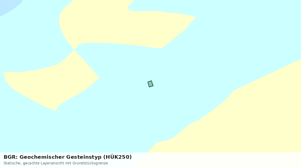 Statische Kartenansicht: BGR: Geochemischer Gesteinstyp (HÜK250)