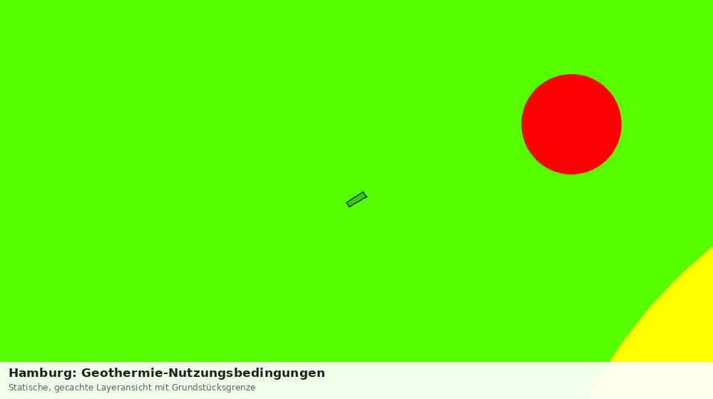 Statische Kartenansicht: Hamburg: Geothermie-Nutzungsbedingungen