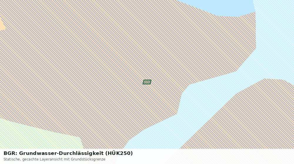Statische Kartenansicht: BGR: Grundwasser-Durchlässigkeit (HÜK250)