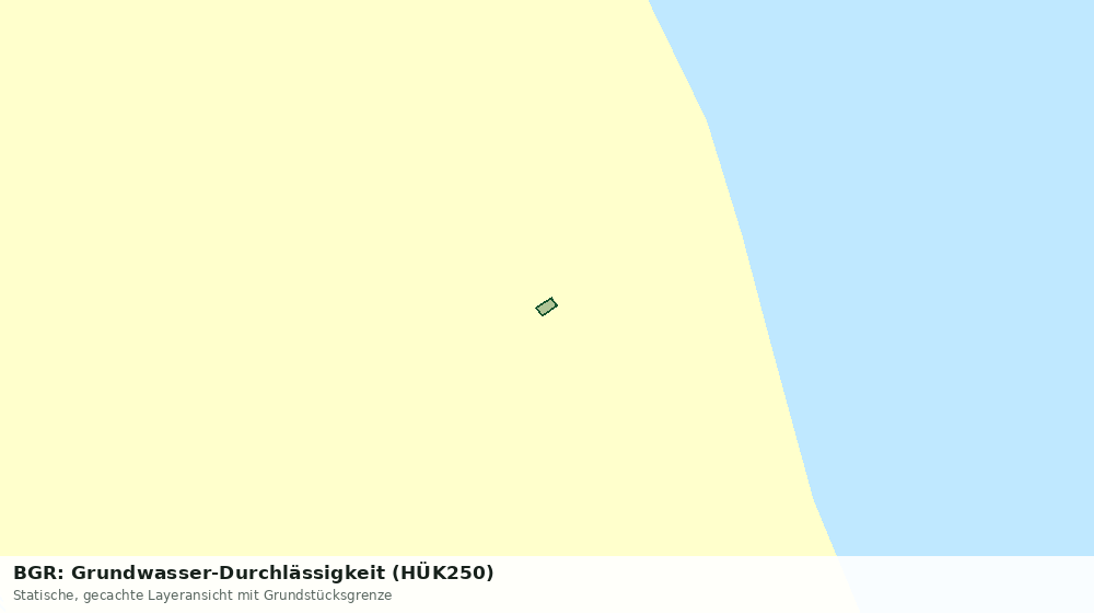 Statische Kartenansicht: BGR: Grundwasser-Durchlässigkeit (HÜK250)