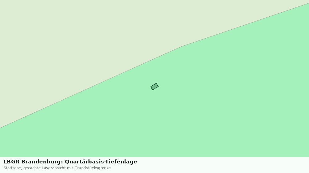 Statische Kartenansicht: LBGR Brandenburg: Quartärbasis-Tiefenlage