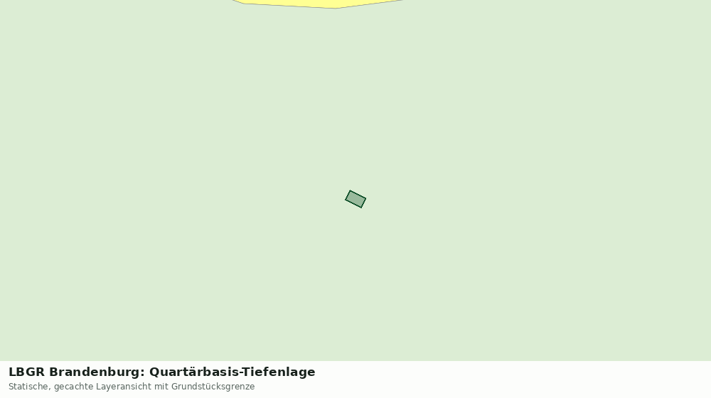 Statische Kartenansicht: LBGR Brandenburg: Quartärbasis-Tiefenlage